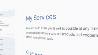 My Bürkert – el portal de clientes: Mis servicios