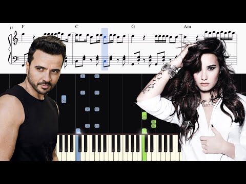 Luis Fonsi & Demi Lovato - Échame La Culpa - Piano Tutorial + SHEETS