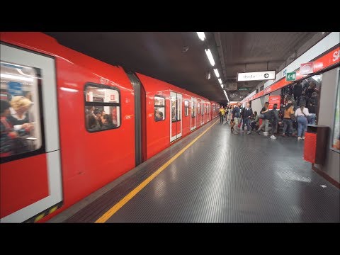 Italy, Milan, metro ride from PALESTRO to SAN BABILA