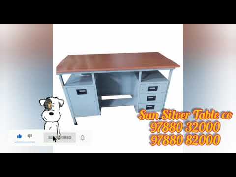 Stainless steel silver shop counter table, for office, size:...