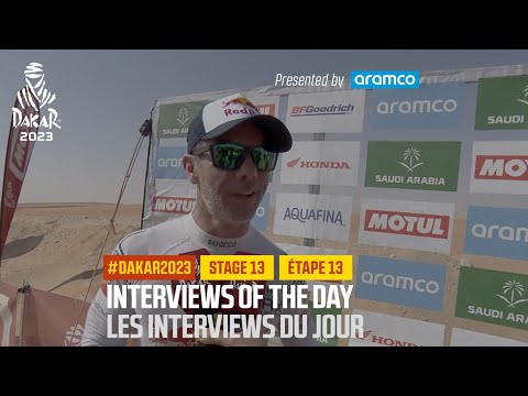 Interview of the day presented by Aramco - Stage 13  - #Dakar2023