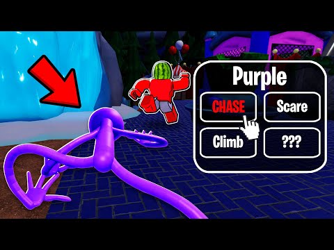 BECOMING PURPLE to TROLL My Friend in Rainbow Friends