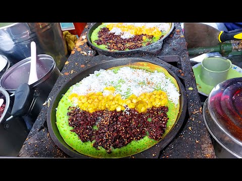 Have you Ever Tried This? Apam Balik, Fluffy Asian Pancake Turnover - Street Food in Cambodia