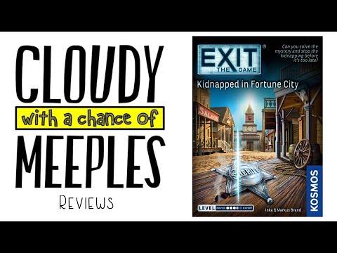 Exit: The Game - Kidnapped in Fortune City Review - Cloudy with a Chance of Meeples