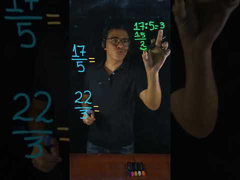 Convertir Fracción Impropia a Mixta. Súper fácil. 🚀