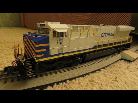 Lionel Legacy CitiRail ES44AC #1201 overview and running video
