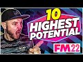 TOP 10 Highest Potential Wonderkids on FM22 | Football Manager 2022
