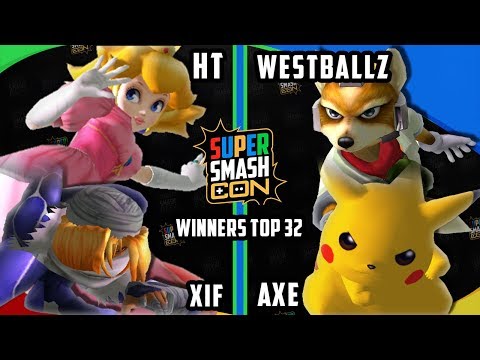 Smash Con 2017 SSBM - HT & Xif vs Axe & Westballz - Smash Melee Doubles Top 32