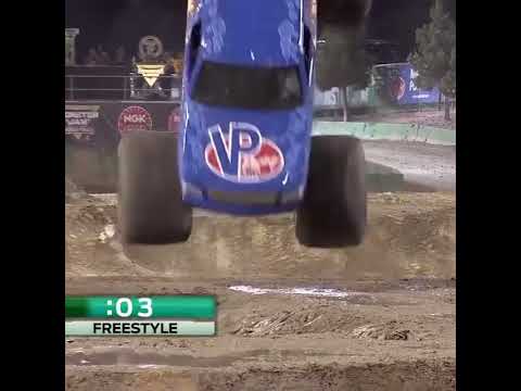 The first ever successful monster truck front flip. WILD 🤯 | #shorts