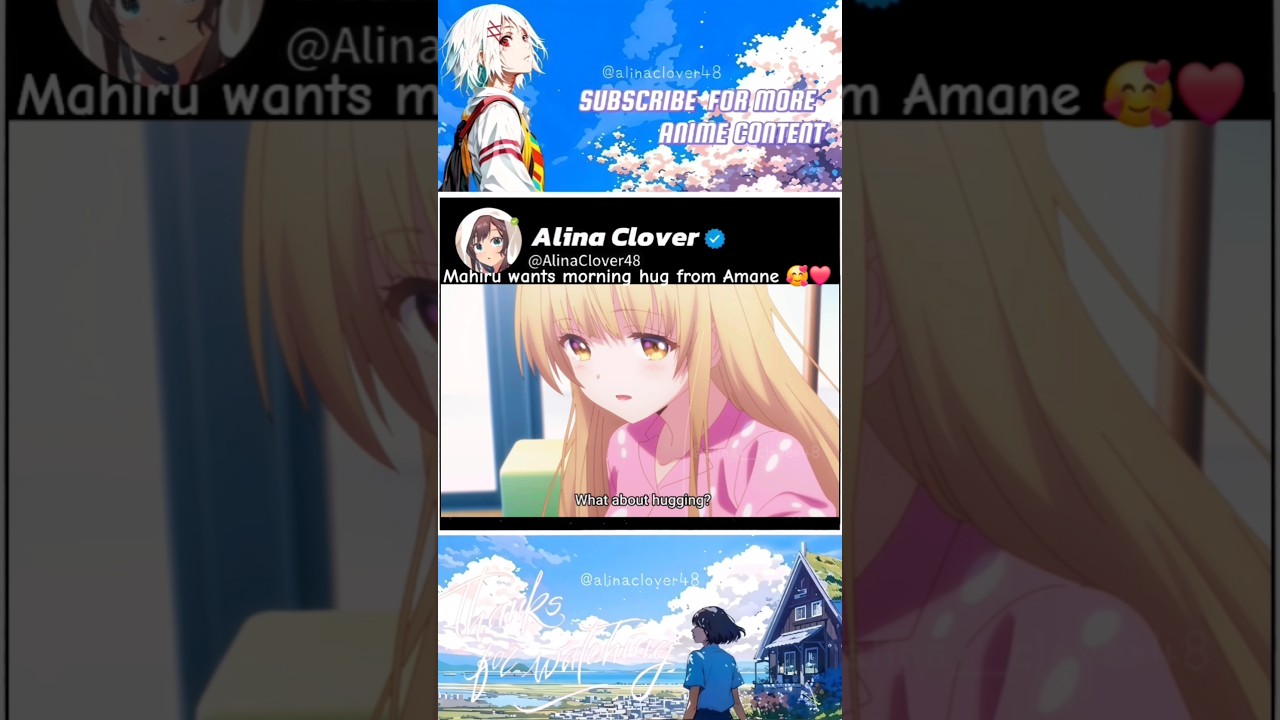 Mahiru and Amane morning hug #anime #animeedit #shorts