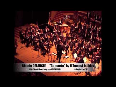 Claude DELANGLE. Henri TOMASI saxophone concerto 1st mouvement