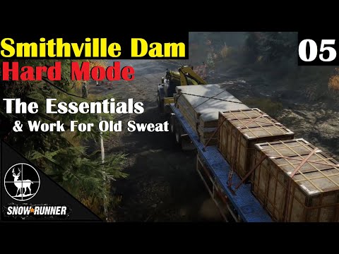 The Essentials & Work For Old Sweat ⚠️ SnowRunner Hard Mode ⚠️ Michigan Contracts