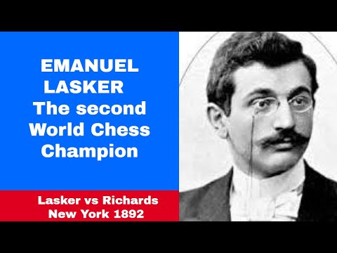 Amazing chess skills | Emanuel Lasker vs Richards: Blindfold simul, 5b 1892  New York