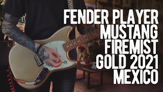Video thumbnail for Fender Player Mustang Firemist Gold 2021 Mexico by Loud Lemon Demo