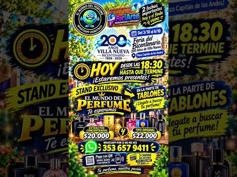 hoy estamos de feria en la plaza de villa nueva Córdoba y vienen los palmeras y los del fuego