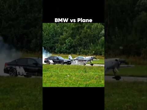 BMW vs Plane! Who’s Faster? 🙄 #shorts