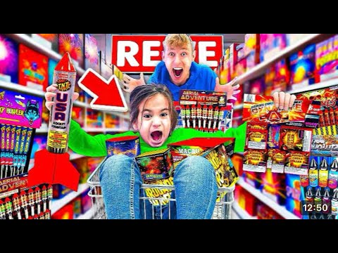 LITTLE BOY BUYS XXL NEW YEAR'S EVE FIREWORKS (18+) !🧨 shopping trip
