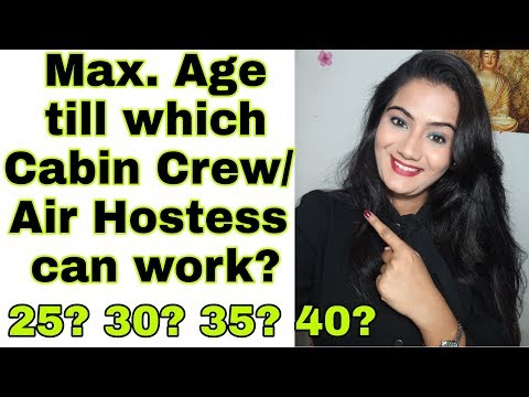 Cabin Crew/ Air Hostess Retirement Age in India Video
