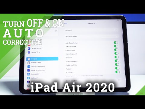 How to Enter Text Correction on iPad Air 2020 – Auto-Correction