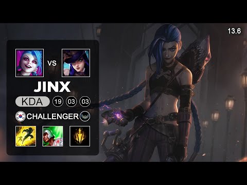 DK Deft Jinx vs Caitlyn ADC - KR Challenger - Patch 13.6 Season 13