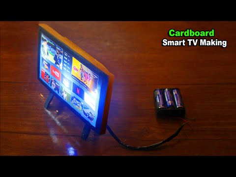 How to make SMART TV at home Using Cardboard - Making Cardboard TV - TV Making