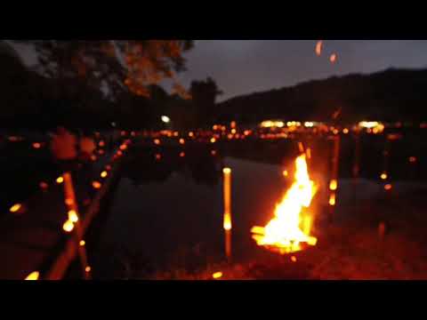 厳島湿生公園 竹灯篭の夕べ