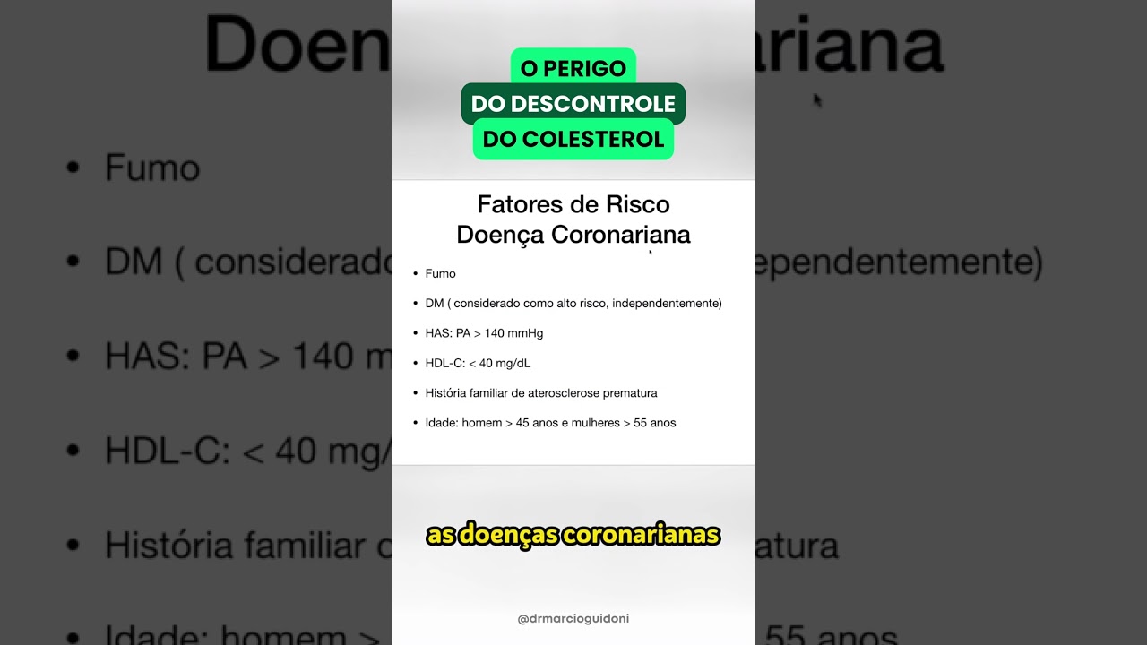 Perigo do descontrole das taxas do colesterol! #Farmacologia