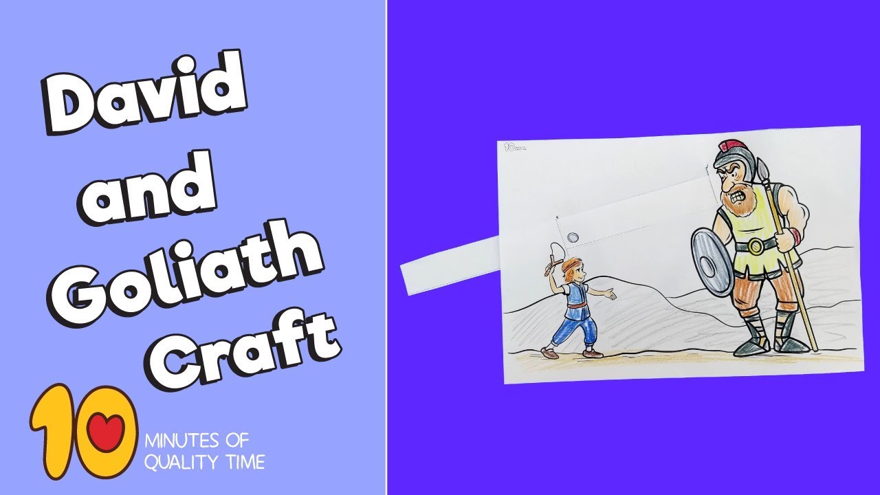 David and Goliath Craft   Bible Activities for Kids