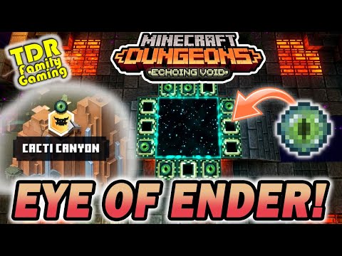 EYE OF ENDER LOCATION IN CACTI CANYON! Echoing Void DLC - Minecraft Dungeons