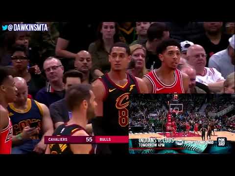 Jeff Green, Jordan Clarkson & Ante Zizic 54 Pts 2018.3.17 Cleveland Cavaliers at Bulls | F