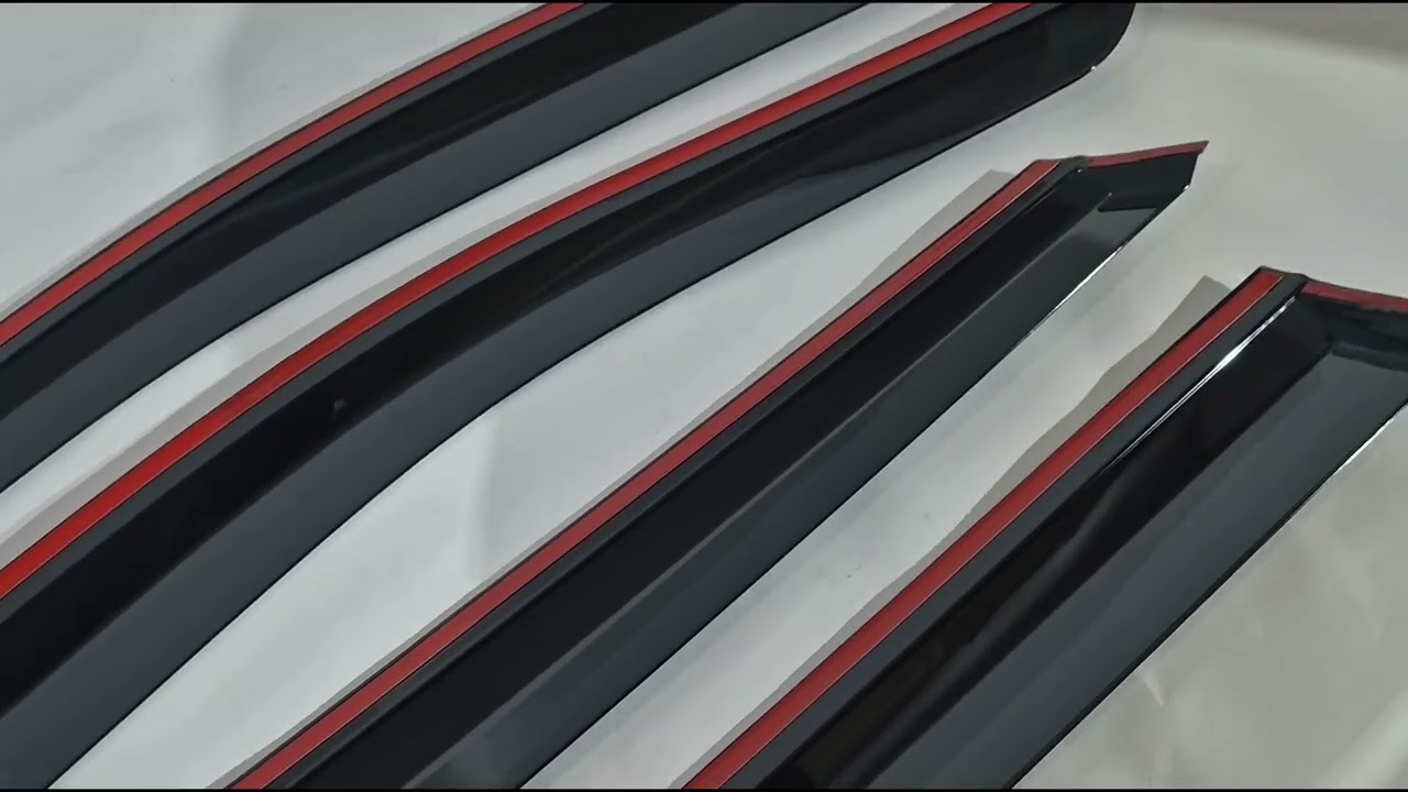 Subaru Outback 2019- рр. Вітровики з хромованим молдингом Niken Luxury (4 шт) Video 1