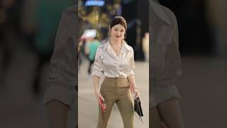 beautiful girl street fashion outfits style #tiktok #chinesefashion #mejoresstreetfashion #shorts