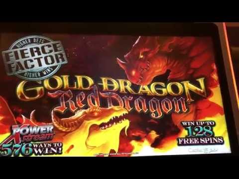GOLD Dragon RED Dragon LIVE PLAY   Slot Machine - YouTube