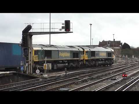 Freightliner Class 66's no's: 66502-66515 @ Eastleigh {432L} 06/03/2019.