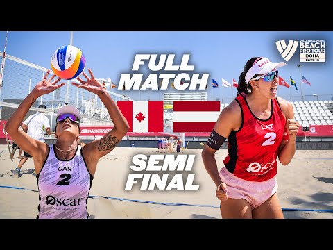 Melissa/Brandie 🇨🇦 vs. Tina/Anastasija 🇱🇻 - Semi Final | BPT Doha - Full Match | Beach Volleyball