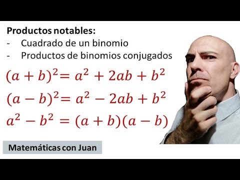▷ PRODUCTOS O IDENTIDADES NOTABLES: cuadrado de un binomio y productos de binomios conjugados