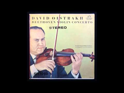 Beethoven, Violin Concerto Op 61, 1st mov, David Oistrakh, Violin