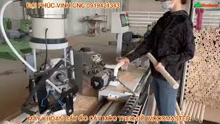 Máy khoan cấy ốc cây treo đồ tự động Woodmaster