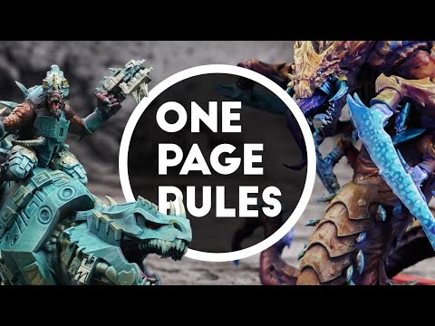 Rumble in the Jungle | Saurian Starhost vs Alien Hives One Page Rules Battle Report Ep 33