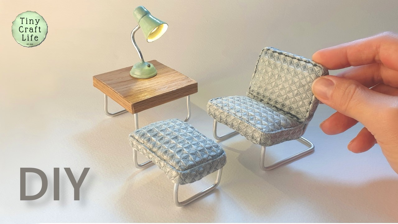 Using WIRE To Make Dollhouse FURNITURE #HandmadeMinatures