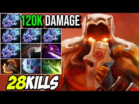 Epic 120kDamage 10Items [Juggernaut] Assassination Build With Silver Edge 28Kills By Moo | DotA 2