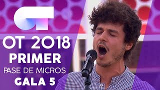 "EL PATIO" - MIKI | Primer pase de micros Gala 5 | OT 2018