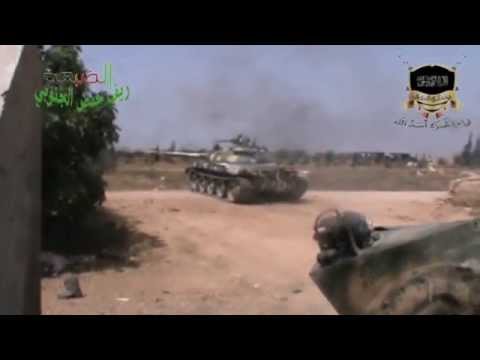 التصدي لقوات النظام في قرية الضبعة في ريف حمص من قبل كتيبة حمزة أسد الله