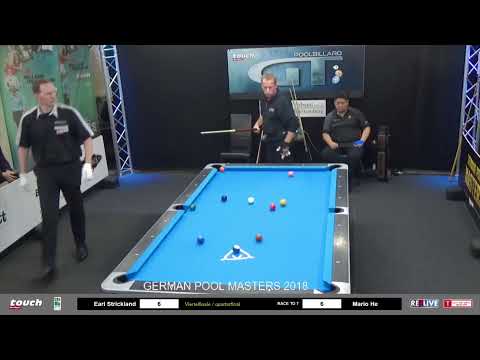 Earl Strickland vs Mario He - German Pool Masters