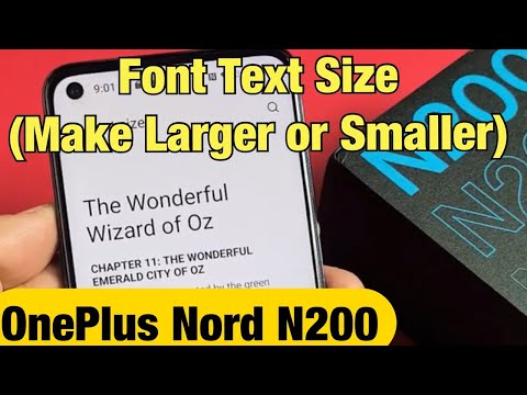 OnePlus Nord N200: Change Font Text Size (Increase or Decrease)