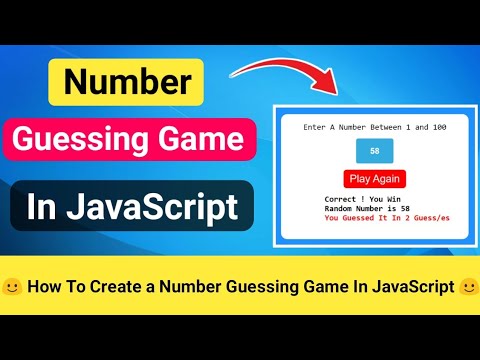 Number Guessing Game In Javascript Javascript Projects For Beginners Javascript Game Code 5x