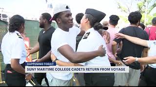 SUNY Maritime cadets drop anchor after training ship's final Summer Sea Term voyage