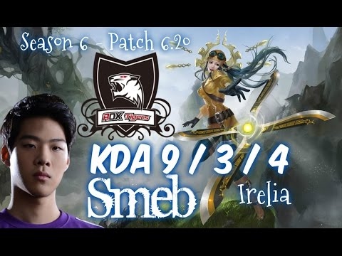 ROX Smeb IRELIA vs JAYCE Top - Patch 6.20 NA Ranked | League of Legends