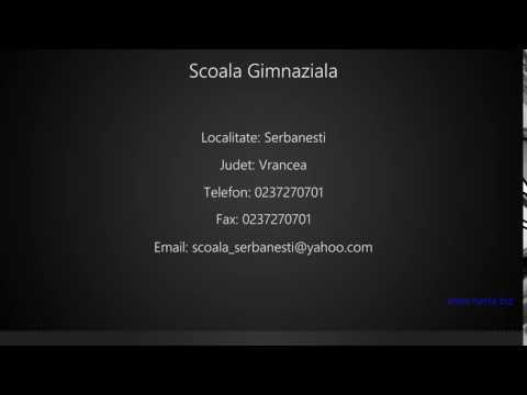 Scoala Gimnaziala Serbanesti