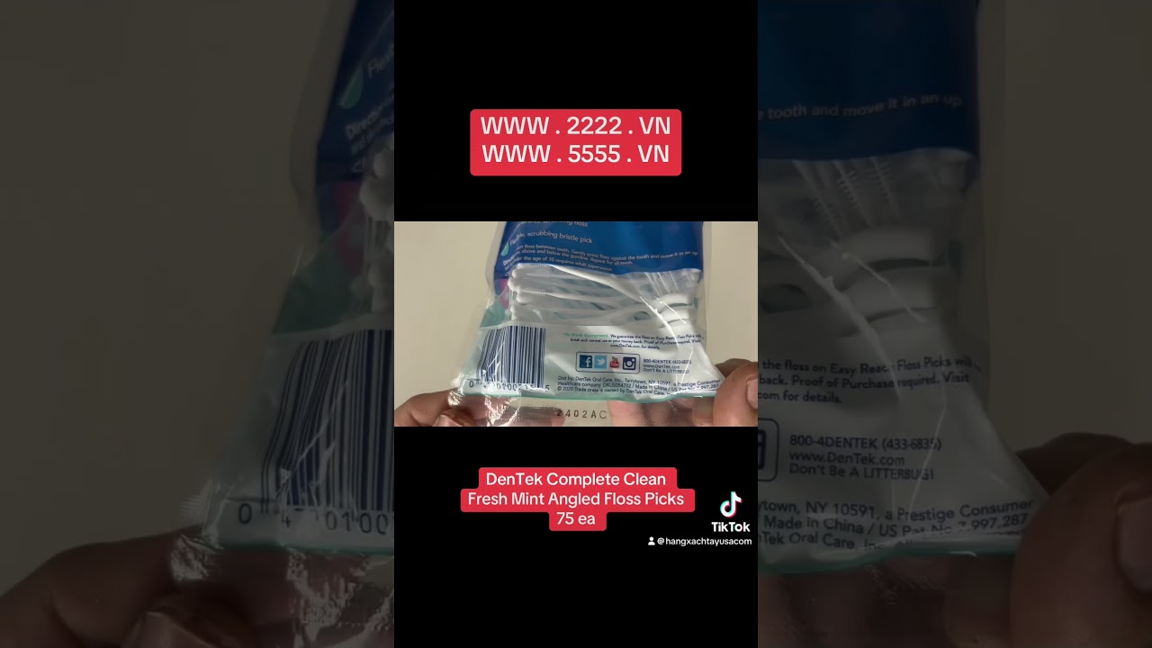 DenTek Complete Clean Fresh Mint Angled Floss Picks 75 ea